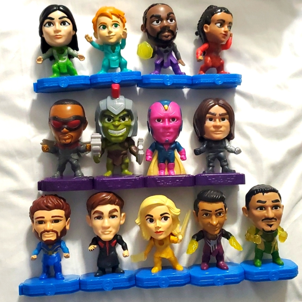 :Mixed lot of 13 Marvel Studios Heroes  Figures McDonald's Happy Meal Kids meals